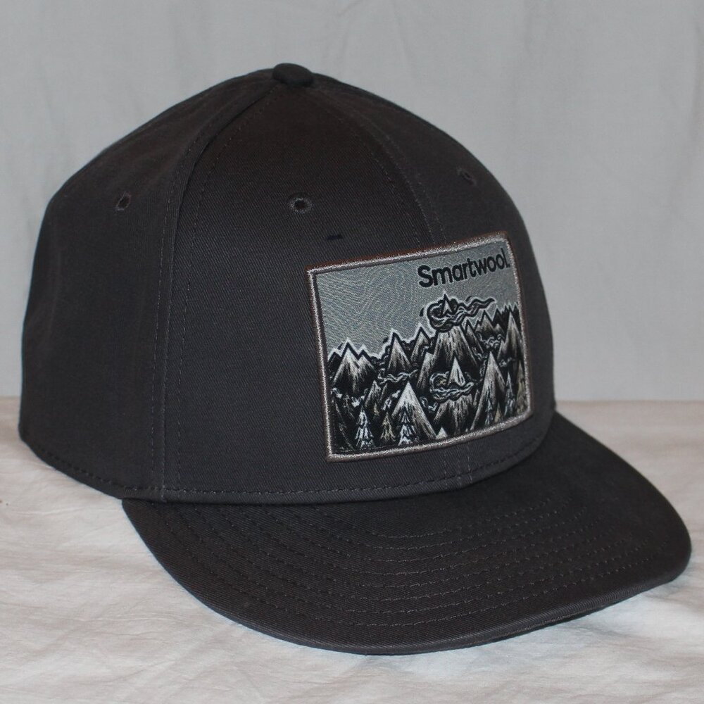 NWOT Smartwool John Fellows Art Mountain Patch Structured Adjustable Trucker Hat